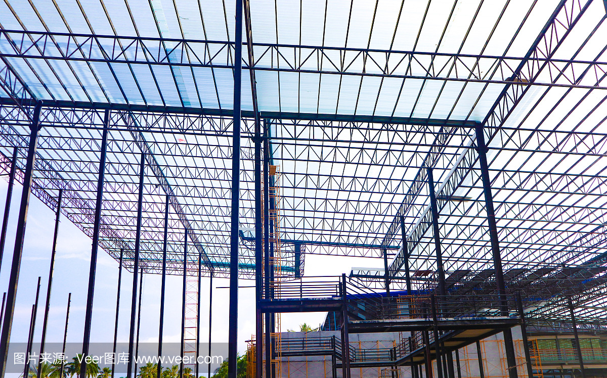 用于工厂和仓库建筑行业的金属钢和铝框架结构